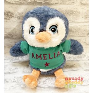 Keel Toys Eco Penguin Glitter or Plain Vinyl T-Shirt