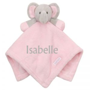 Pink Elephant Baby Comforter
