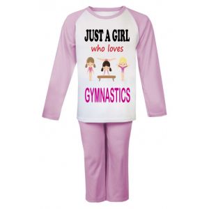 Just a Girl who loves GYMNASTICS Childrens Pyjamas