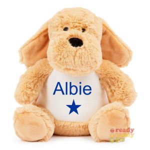 Small Dog Soft Toy - Felt, Glitter or Plain Vinyl on TUMMY