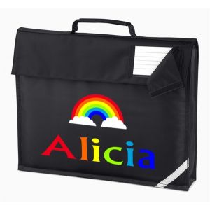 Rainbow Any Name Book Bag