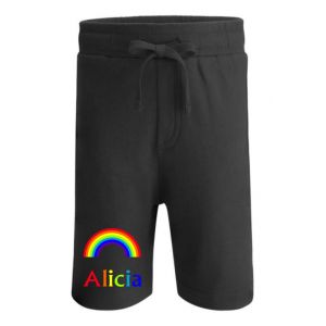 Rainbow Any Name Childrens Cotton Shorts