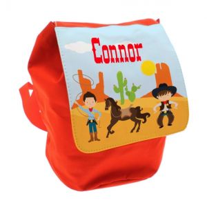 Cowboys Any Name Toddler Backpack
