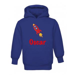 Rocket Any Name Childrens Hoodie