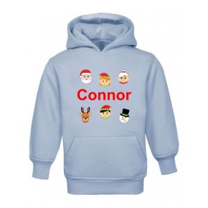 Christmas Santa's Buddies Any Name Childrens Hoodie