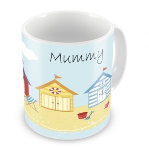 Seaside Beach Holiday Any Name Mug