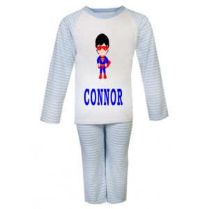 Superhero Boy Any Name Childrens Pyjamas