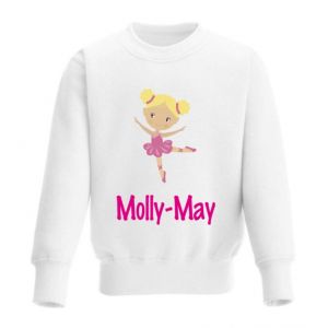 Ballet Dancer Any Name Childrens Sweatshirt / Jumper