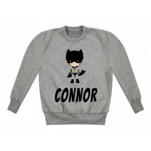 Bat Boy Superhero Any Name Childrens Sweatshirt / Jumper