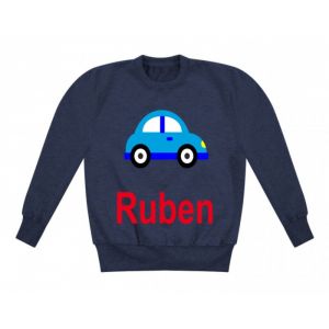 Car Any Name Childrens Sweatshirt / Jumper