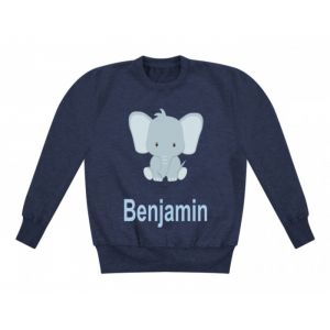 Elephant Any Name Childrens Sweatshirt / Jumper