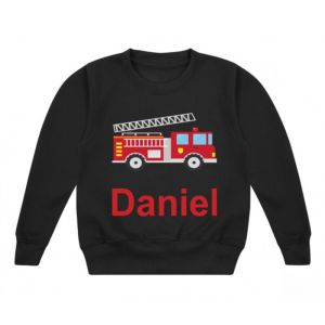 Fire Engine Any Name Childrens Sweatshirt / Jumper