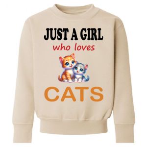 Just a Boy / Girl who loves CATS Childrens Sweatshirt / Jumper