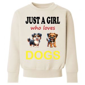 Just a Boy / Girl who loves DOGS Childrens Sweatshirt / Jumper