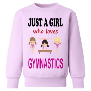 Just a Girl who loves GYMNASTICS Childrens Sweatshirt / Jumper