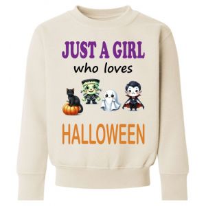 Just a Boy / Girl who loves HALLOWEEN Childrens Sweatshirt / Jumper