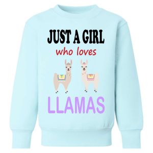 Just a Boy / Girl who loves LLAMAS Childrens Sweatshirt / Jumper