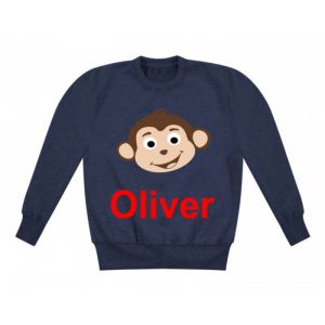 Monkey Any Name Childrens Sweatshirt / Jumper