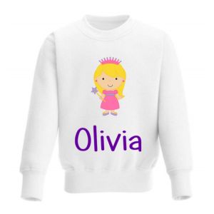 Princess Any Name Childrens Sweatshirt / Jumper