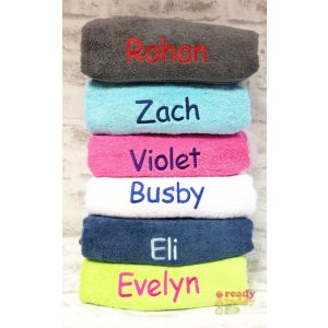 Personalised Bath Towel - Embroidered With Any Name