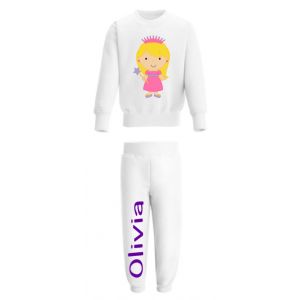 Princess Any Name Childrens Tracksuit