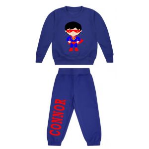 Superhero Boy Any Name Childrens Tracksuit