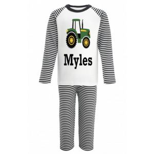 Tractor Any Name Childrens Pyjamas