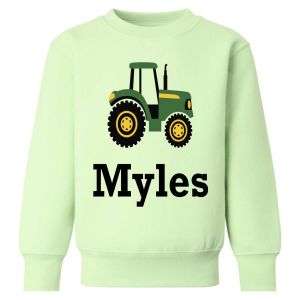 Tractor Any Name Childrens Sweatshirt / Jumper