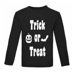 Halloween Trick or Treat Childrens Glow in Dark T-Shirt