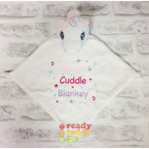 White Unicorn Comfort Blanket