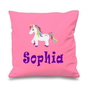 Unicorn Any Name Printed Cushion