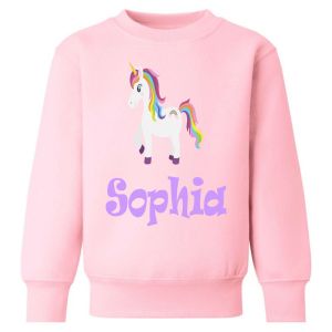 Unicorn Any Name Childrens Sweatshirt / Jumper