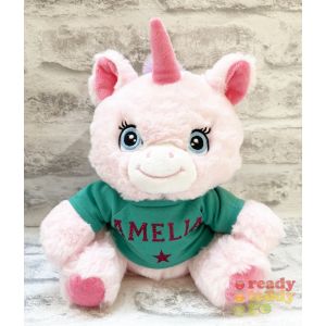 Keel Toys Eco Unicorn Glitter or Plain Vinyl T-Shirt