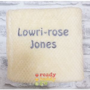 Any Name Lemon Waffle Wrap Baby Blanket