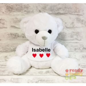 White Teddy Bear with T-shIrt