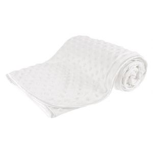 Any Name White Bubble Mink Wrap Baby Blanket