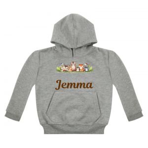 Woodland Animals Childrens Hoodie