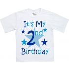 Any Name & Age Boys Birthday T-Shirt (Front & Back)