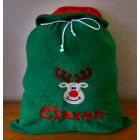 Any Name + Applique Design Large Christmas Santa Sacks